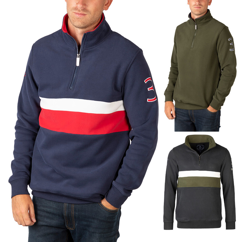 Mens 1/4 Zip Pullover Hoodie Zipped Pocket Fleece Drawstring Long Sleeve Tracksuit Tops Shirts Hooded Loose Fit Casual Classic Fashion Work Hoody Sweatshirts Red M - View #3