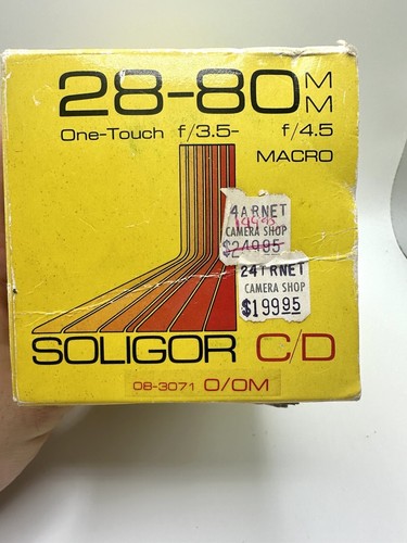Soligor 28-80mm F/3.5-4.5 Olympus Mount MACRO Zoom Lens Original Packaging - Picture 3 of 9