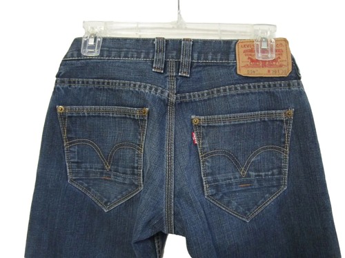 Levi's Strauss &CO 514 Men's Blue Denim slim Straight Fit Jeans Size W29X L30 - Picture 4 of 7