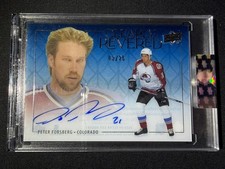 23-24 Upper Deck Clear Cut-Clearly Revered Auto Peter Forsberg CR-PF Blue #3/25 