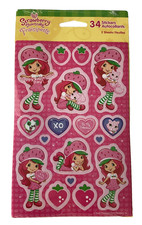 Vintage Strawberry Shortcake Stickers 2 Sheets 34 Stickers USA