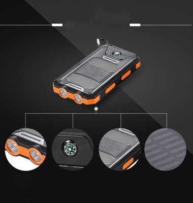 Outdoor Solar Power Bank Set   Portable Mobile Power with Waterproof Shell