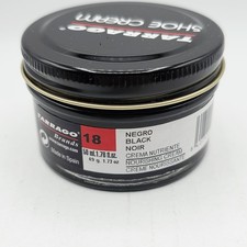Tarrago Shoe Polish 18 Black Cream Leather Protector 1.76 oz. 50ml Boot