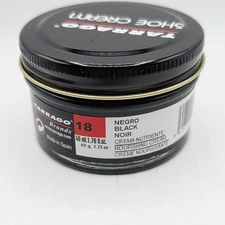 Tarrago Shoe Polish # 18 Black Cream Leather Protector 1.76 oz. 50ml Boot