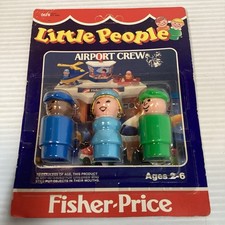 Little People Fisher Price Airport Crew 0678 Unopened 1985