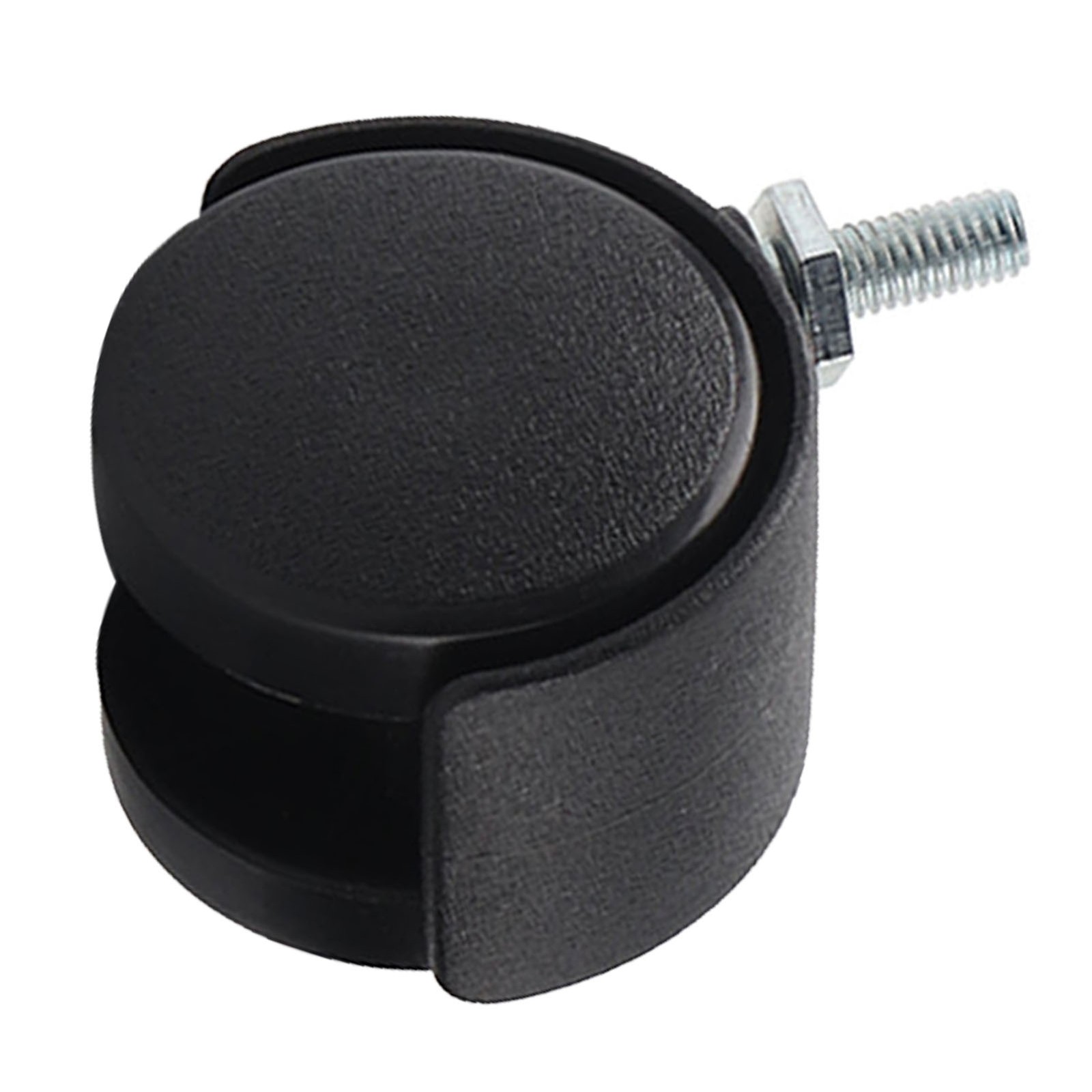 Black Caster With Brake 4Pcs Nylon Swivel Wheels For Office Chair