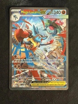 Mega Lucario ex 179/132 Special Illustration Rare Mega Evolution 340 HP NM