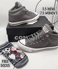 Converse Chuck Taylor All Star High Street Mid Gray Sneakers Unisex M5.5/ W7.5