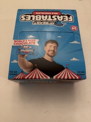 24 Bars MR BEAST Milk Chocolate Candy Bar w/2.01oz Each