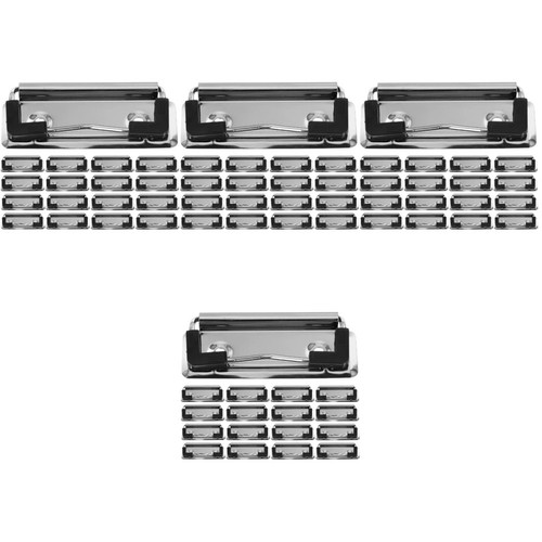 72Pcs Reusable Metal Binder Clips Silver for Office School File ...
