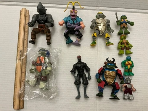 Vintage TMNT Teenage Mutant Ninja Turtles Action Figure Lot 1980s & 90s Mirage