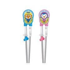 Palillos de entrenamiento de acero inoxidable Edison Pororo & Petty Step 2 derecha 5 años+ COREA