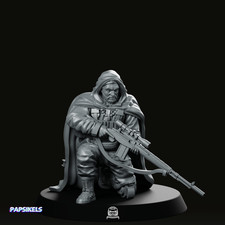 Human Sniper Code Name Guardian Miniature Sci-fi Cyberpunk RPG Starfinder