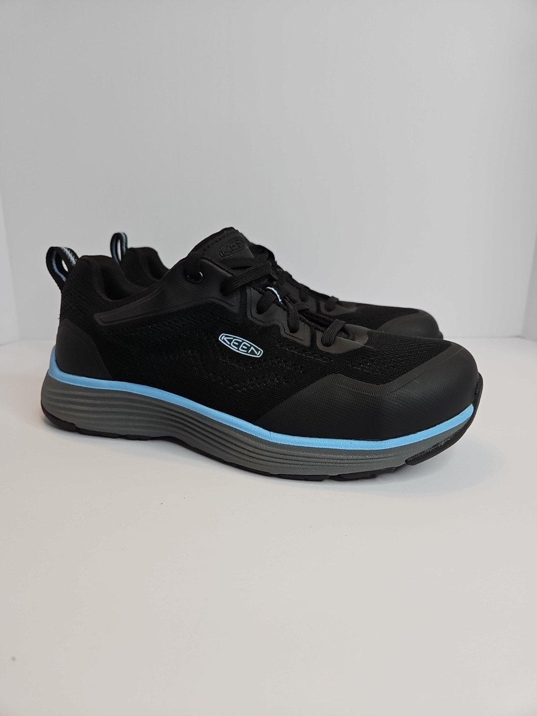 Scarpa da lavoro donna KEEN Utility 9M Airy blu nero Sparta II punta bassa in lega