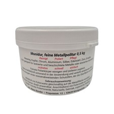 Monidur 500g Dose feine Schleifpaste für Chrom Metalle Metallpolitur Polierpaste