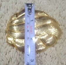 Vintage 80s Day-Lor Women's Gold Tone Swirled Belt Buckle