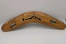 Camaroo Australian Handmade Wood Boomerang Aboriginal Brendan Porteous 12"