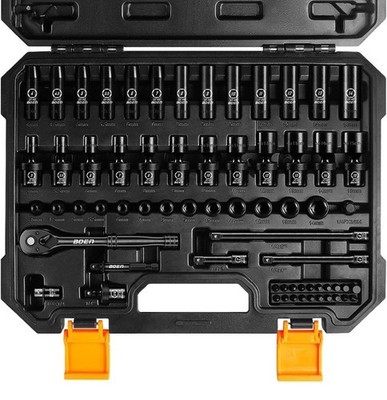 BOEN 1/4'' Drive Metric Impact Socket Set, 66-Piece Full Lifetime Warranty