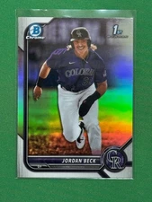 2022 Bowman Draft 1st Bowman Chrome Refractor Parallel #BDC-34 Jordan Beck