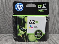 New Genuine Hp 62XL High Yield Tri-Color Ink Cartridge Exp. 01/2019
