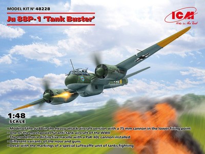 ICM 1:48 48228 Ju 88P-1 Tank Buster - NEU