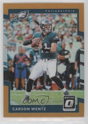 2017 Donruss Optic Orange Prizm 157/199 Carson Wentz #4 00ol