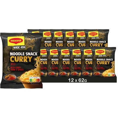 MAGGI Magic Asia Nudel Snack Curry (12 x 62g) Instantnudeln