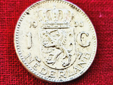 1955 Netherlands 1 Gulden 0.720 World Silver