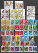 SUISSE 64 TIMBRES  PROJUVENTUTE  COTE 40 EUROS OBLITERES 1963-1977