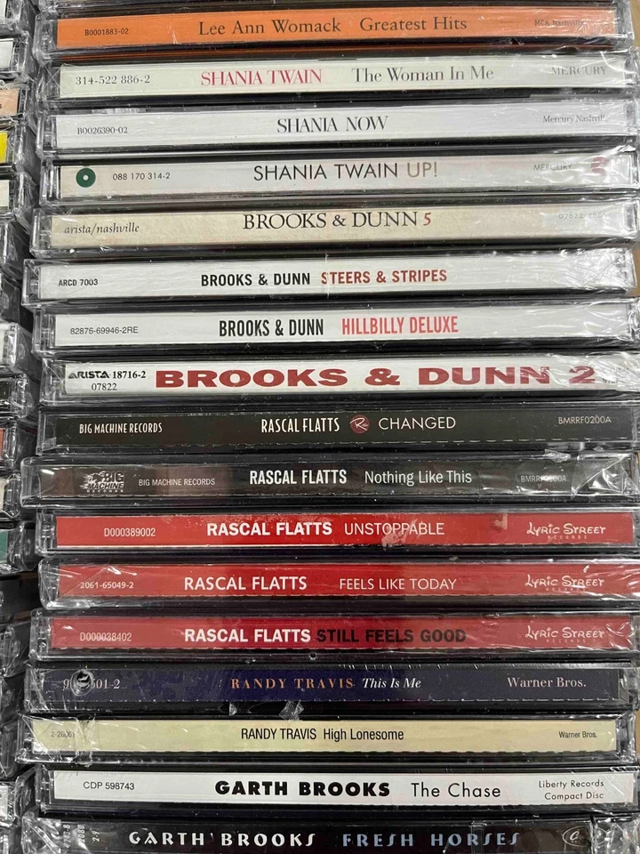 BRAND NEW SEALED 100 COUNTRY CD LOT – MANY IMPERFECTIONS CASE CRACKS PROMO MARKS Foto 3 de 4