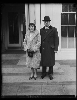 Washington DC Gov. of Michigan Mrs Wilbert M Brucker Hoover 1931 White House