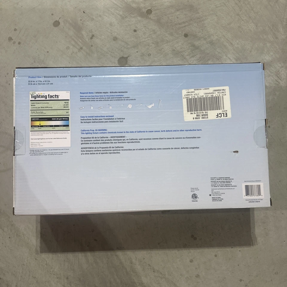 Tocador tradicional Kichler 0616047 LED 3 luces níquel satinado ópalo vidrio blanco Foto 4 de 4