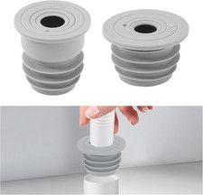 2 Pcs Washer Drain Hose Seal, Washing Machine Drain Pipe Seal Plug, Silicone Dra