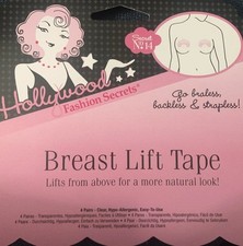 Hollywood Fashion Tape Breast Lift Tape 4 Pairs Hypo-Allergenic Easy To Use