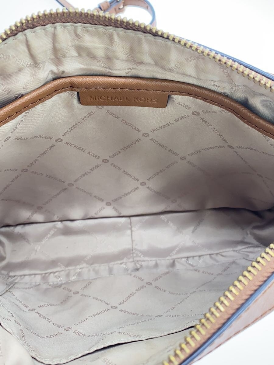 MICHAEL KORS Shoulder Bag PVC Brown All-Over Print OA-2007 thumbnail 6