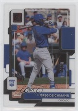 2022 Panini Chronicles Clearly Donruss Red /100 Greg Deichmann #17 0c2