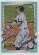 2021 Topps Chrome Aqua Wave Refractor 69/199 DJ LeMahieu #105 fm0