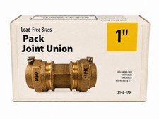 Lead-Free Brass Pack Joint Union 1"