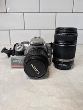 Canon EOS 400D 10.1MP DSLR Camera Twin Lens Kit EF-S 18-55mm & 55-250mm Lens