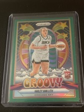 2025 Panini Prizm WNBA - Groovy Hailey Van Lith #14 Green Prizm (RC)