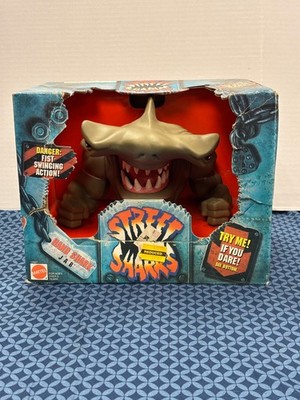 New vintage Mattel Street Sharks Hand Shark JAB Hand Puppet 1994 Original Box
