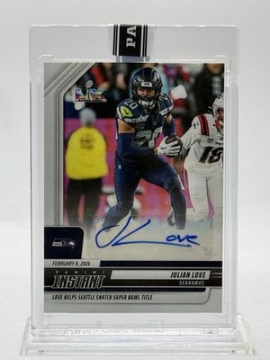 2025 Panini Instant Sealed #452 JULIAN LOVE  (AUTO) SEAHAWKS