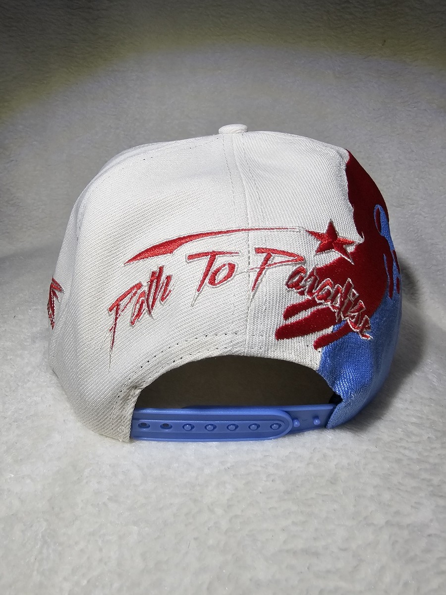 HELLSTAR Paintbrush Red Blue White SnapBack Hat AUTHENTIC | eBay