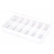 Flambeau T602 Compartment Box With 12 Compartments, Plastic, 1 3/4 In H X