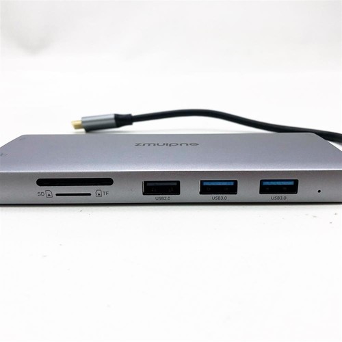 Station d'accueil USB C Double Moniteur Triple Affichage, Adaptateur Multiport Hub USB C, - Photo 3/7