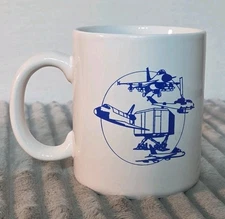 Vtg Flight Simulator Division Link Singer Company Coffee Tea Mug Space Shuttle 