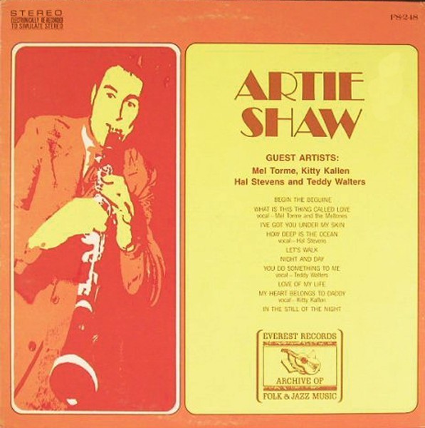 Artie Shaw - Artie Shaw - Everest Records Archive Of Folk & Jazz Music - FS-248