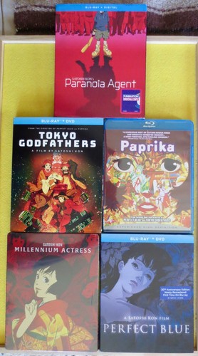 Satoshi Kon Blu-ray 5 release gift collection in shrink, 4 movies, 1 TV series