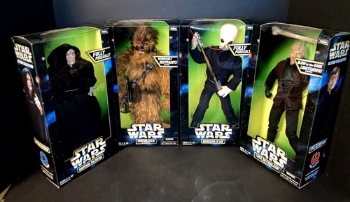 Star Wars Set Of 4 - 12" Action Figures, Kenner 1998. All NIB