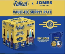 Jones Soda Fallout Vault-Tec Supply Pack 12-Bottle Case Limited Edition